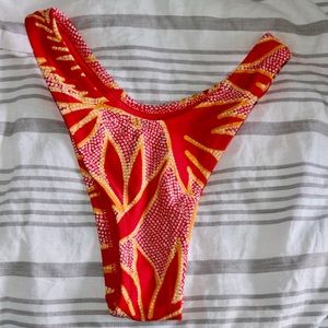 Aerie high leg cheeky swim bottoms